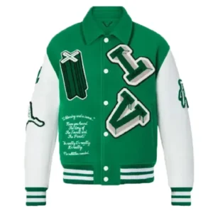 Green Wool Varsity Jacket