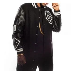 omarion long varsity jacket