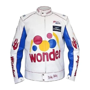 HOME SHOP WOMEN SPORTS BIKER RACING RICKY BOBBY WONDER CLASSIC LEATHER JACKET Women Sports Biker Racing Ricky Bobby Wonder Classic Leather Jacket