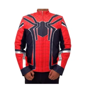 DC Comics Spiderman Cosplay Leather Jacket