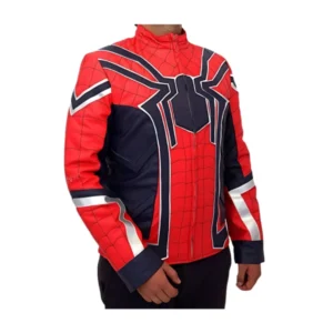 DC Comics Spiderman Cosplay Leather Jacket