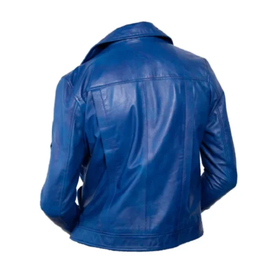 Dragon Ball Z Blue Future Trunks Leather Jacket