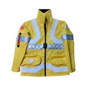 Yellow Cyberpunk 2077 LED Collar David Martinez Jacket