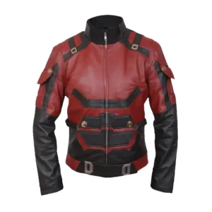 Charlie Cox Cosplay Daredevil Leather Jacket