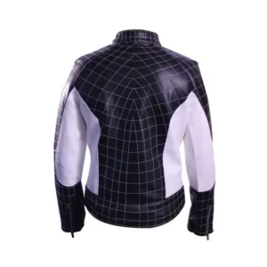 DC Comics Spiderman Black Leather Jacket