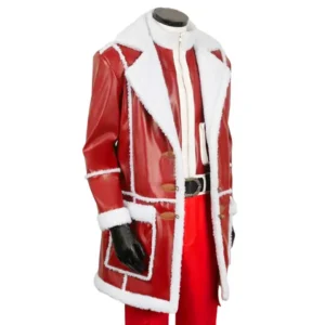 JK Simmons Santa Clause Leather Coat