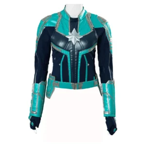 Brie Larson Captain Marvel Green Jacket