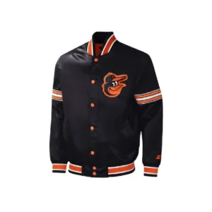 Baltimore Orioles Black Varsity Jacket