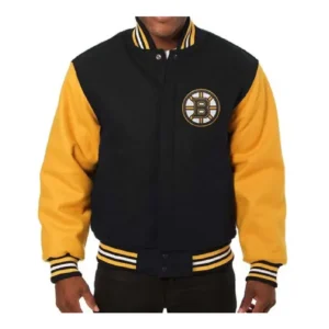 Boston Bruins Bomber Varsity Jacket