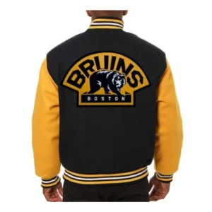 Boston Bruins Bomber Varsity Jacket