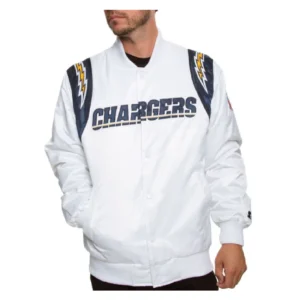 Chargers Los Angeles Satin Bomber Jacket