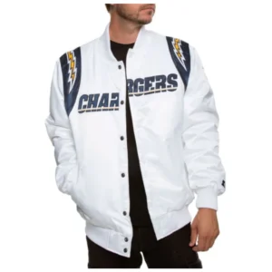 Chargers Los Angeles Satin Bomber Jacket