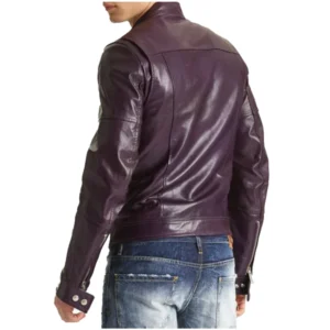 Men's Purple Motorcycle Jacket