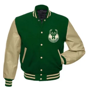 Milwaukee Bucks Green Varsity Jacket