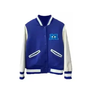 Monsters University Sulley Blue Varsity Jacket