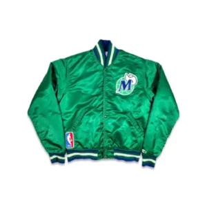 Dallas Mavericks Green Bomber Jacket