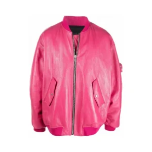 Drake Hot Pink Leather Jacket