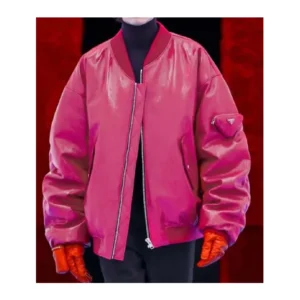 Drake Hot Pink Leather Jacket