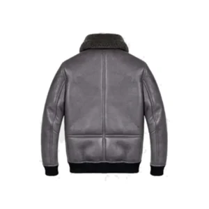 Robinson B2 Grey Shearling Leather Jacket