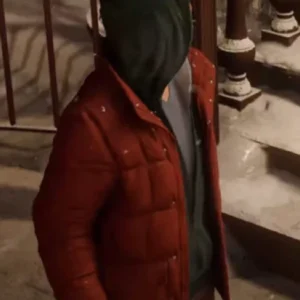 Spider-Man PS4 Miles Morales Red Puffer Jacket