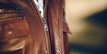 mens brown leather jacket