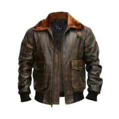 A2 Aviator American Air Force Leather Bomber Jacket