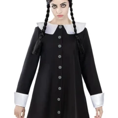 Adult Wednesday Addams Plus Size Costume