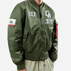 Alpha Industries CA MA-1 Bomber Green Jacket