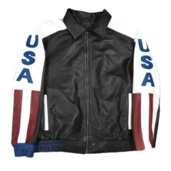 American Flag Leather Vintage Jacket