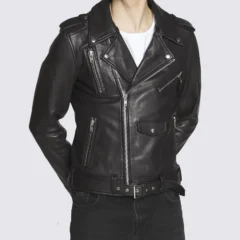 Men's Black Motorcycle Jacket