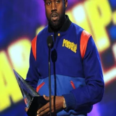 Blue Pastelle Premium Kanye West Wool Varsity Jacket