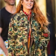 It Ends With Us Blake Lively Camo Jacket