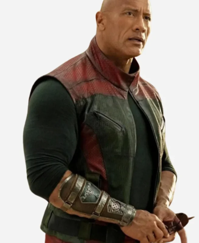 Dwayne Johnson Red One 2024 Leather Vest