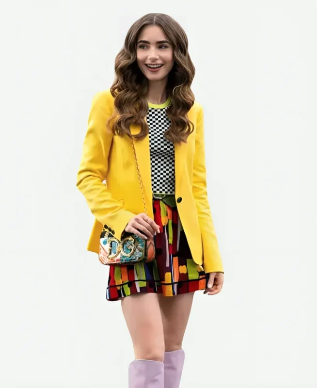 Emily in Paris S02 Emily Cooper Yellow Blazer