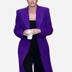 Erin Andrews Good Morning America Purple Coat