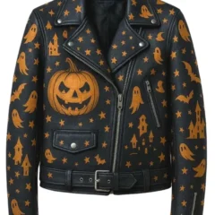 Haunted Halloween Leather Jacket