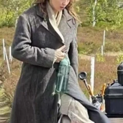 Jodie Comer 28 Years Later Grey Coat