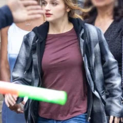 Joey King A Family Affair Plaid Blazer