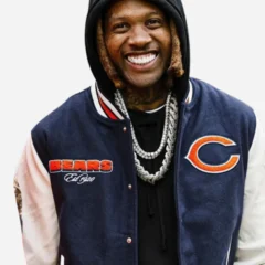 Lil Durk Chicago Bears Varsity Jacket