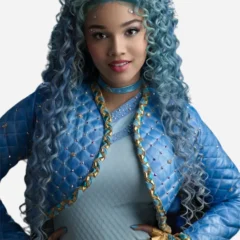 Malia Baker Descendants the Rise of Red Blue Quilted Jacket