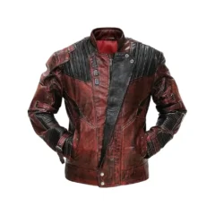 The Guardian of Galaxy Distressed Leather Jacket