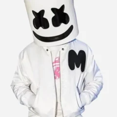 Marshmello Bomber White Jacket