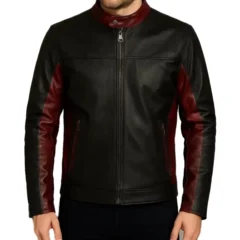 Men Classic Black Leather Jacket