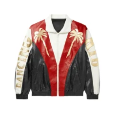 Palm Tree Dancing Leather Jacket