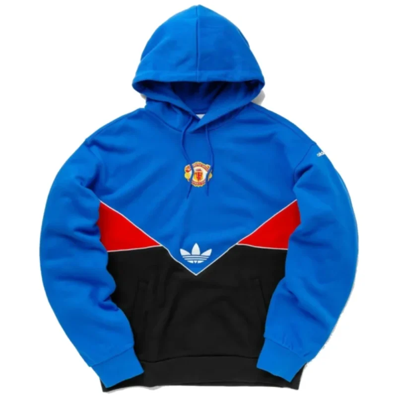 Manchester United Blue Pullover Hoodie