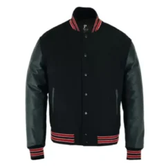 Donnie Wahlberg Letterman Varsity Wool Leather Jacket