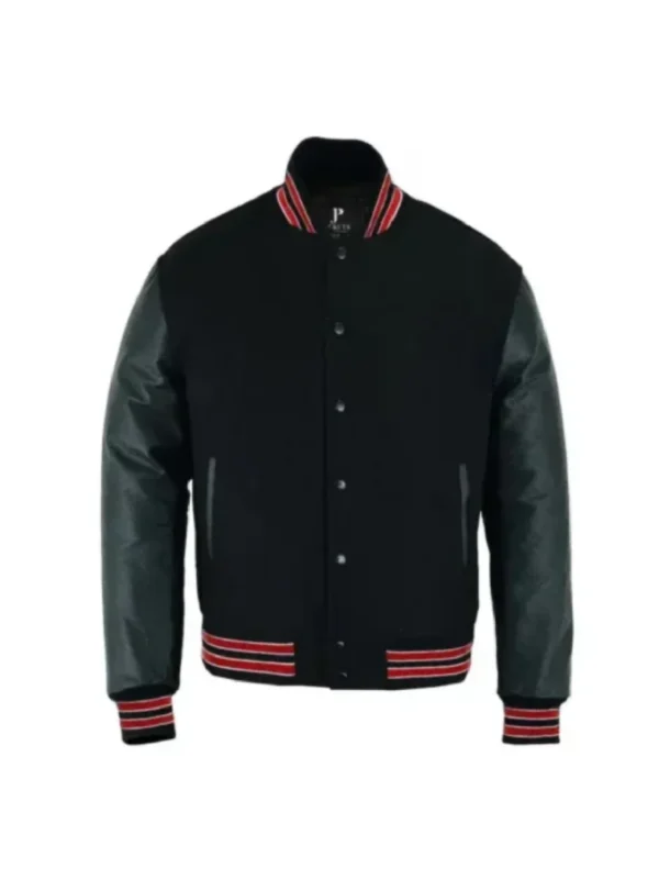 Donnie Wahlberg Letterman Varsity Wool Leather Jacket