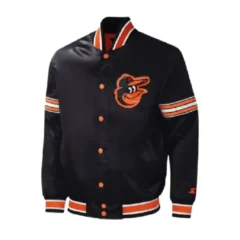 Baltimore Orioles Black Varsity Jacket