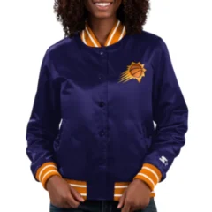 Phoenix Suns Purple Varsity Jacket for Women