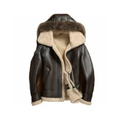 Shearling Detachable Hooded B3 Flight Jacket